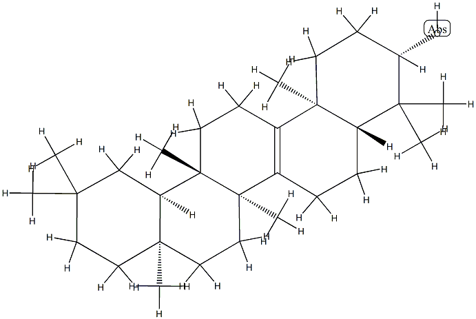 D:C-Friedoolean-8-en-3β-ol Structure