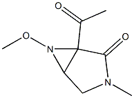 3,6-Diazabicyclo[3.1.0]hexan-2-one,1-acetyl-6-methoxy-3-methyl-,(1R,5R,6S)-rel-(9CI) Structure