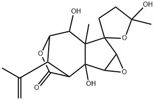 (-)-4,5,1'a,1'b,5',6',6'a,7'a-Octahydro-1'b,5,6'-trihydroxy-5,6'a-dimethyl-8'-(1-methylethenyl)spiro[furan-2(3H),7'-[2,5]methano[7H]oxireno[3,4]cyclopent[1,2-d]oxepin]-3'(2'H)-one 구조식 이미지