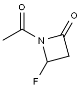 2-Azetidinone,1-acetyl-4-fluoro-(9CI) Structure
