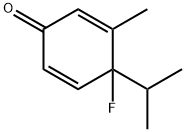 2,5-Cyclohexadien-1-one,4-fluoro-3-methyl-4-(1-methylethyl)-(9CI) 구조식 이미지