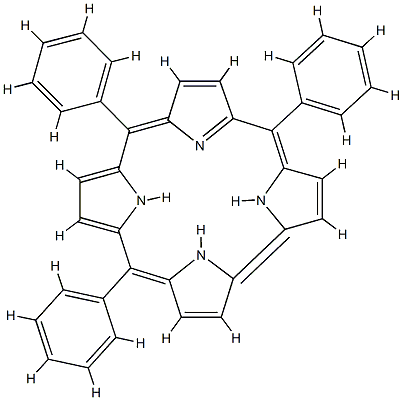 5,10,15-triphenylcorrole 구조식 이미지