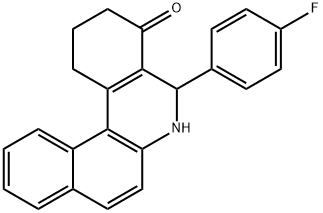 5-(4-fluorophenyl)-2,3,5,6-tetrahydrobenzo[a]phenanthridin-4(1H)-one Structure