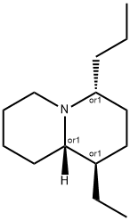 2H-Quinolizine,1-ethyloctahydro-4-propyl-,(1R,4R,9aS)-rel-(9CI) Structure