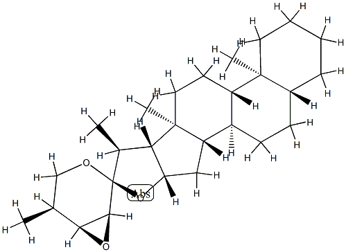 (22S,23S,24S,25S)-23,24-Epoxy-5α-spirostane Structure