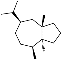 (3aS,8aβ)-Decahydro-3aα,8α-dimethyl-5α-(1-methylethyl)azulene Structure