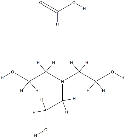 formic acid, compound with 2,2',2''-nitrilotris[ethanol] (1:1)  Structure