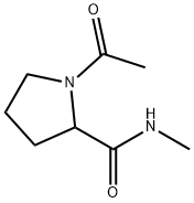 2-Pyrrolidinecarboxamide,1-acetyl-N-methyl-(6CI,8CI,9CI) Structure