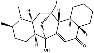 (4aS)-1,2,3,4,4aβ,7,7aα,8,9,10,11,11aα,12,13,13aβ,13bα-Hexadecahydro-7-hydroxy-10β,11-dimethyl-7α,13α-methano-5H-naphtho[2',1':4,5]cyclohepta[1,2-b]pyridin-5-one 구조식 이미지