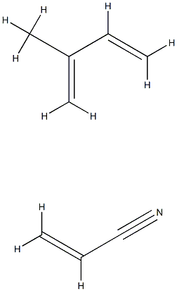 2-Propenenitrile, polymer with 2-methyl-1,3-butadiene Structure