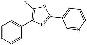 5-Methyl-4-phenyl-2-(3-pyridyl)thiazole, 97% 구조식 이미지