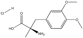 3-methoxy-O,a-dimethyl- D-Tyrosine hydrochloride 구조식 이미지