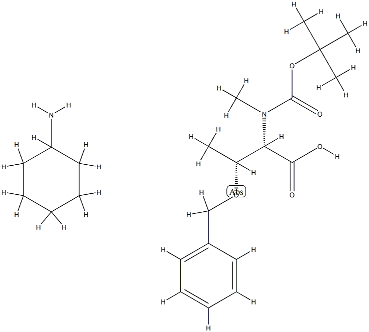 Boc-N-Me-Thr(Bzl)-OH·CHA Structure