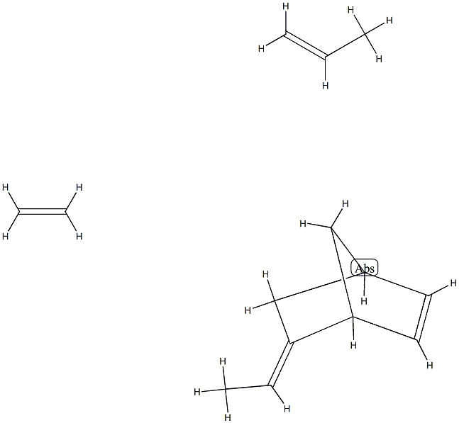 5-에틸리덴-2-노보넨, 에틸렌과 프로펜과의 중합체 구조식 이미지