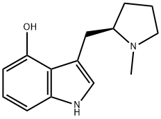 (R)-3-((1-METHYLPYRROLIDIN-2-YL)METHYL)-1H-INDOL-4-OL 구조식 이미지