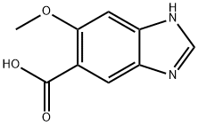 1H-벤지미다졸-5-카르복실산,6-메톡시-(9CI) 구조식 이미지