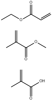2-메틸-2-프로펜산, 에틸 2-프로펜산과 메틸 2-메틸-2-프로펜산과의 중합체 구조식 이미지