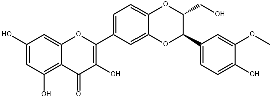 2,3-Dehydrosilybin  A 구조식 이미지