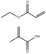 2-Propenoic acid, 2-methyl-, polymer with ethyl 2-propenoate Structure