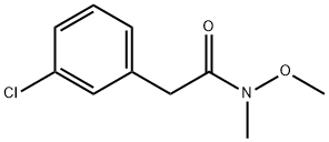 2-(3-chlorophenyl)-N-methoxy-N-methylacetamide Structure