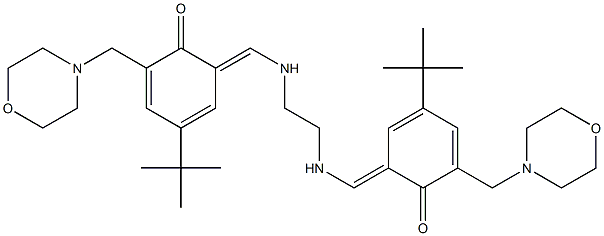 2,2μ-[1,2-Ethanediylbis[(E)-(nitrilomethylidyne)]]bis[4-(tert-butyl)-6-(4-morpholinylmethyl)]phenol Structure