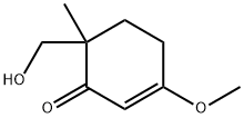 2-Cyclohexen-1-one,6-(hydroxymethyl)-3-methoxy-6-methyl-(9CI) 구조식 이미지