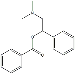 α-[(Dimethylamino)methyl]benzyl=benzoate Structure