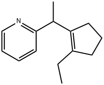 Pyridine,2-[1-(2-ethyl-1-cyclopenten-1-yl)ethyl]-(9CI) 구조식 이미지