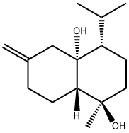 (1R,8aα)-Decahydro-1-methyl-6-methylene-4β-isopropyl-1α,4aβ-naphthalenediol 구조식 이미지