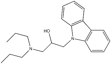 1-(9H-carbazol-9-yl)-3-(dipropylamino)propan-2-ol 구조식 이미지