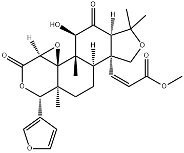 7-Deoxo-4-deoxy-4,19-epoxy-7β-hydroxy-6-oxoobacunoic acid methyl ester Structure