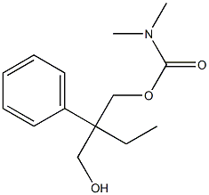 2-(하이드록시메틸)-2-페닐부틸=디메틸카바메이트 구조식 이미지