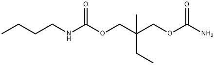 2- (Карбамоилоксиметил) -2-метилбутил = бутилкарбамат структурированное изображение