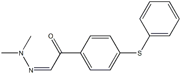 p-(Phenylthio)-α-(dimethylhydrazono)acetophenone Structure