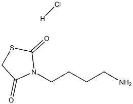 3-(4-aminobutyl)-1,3-thiazolidine-2,4-dione hydrochloride 구조식 이미지