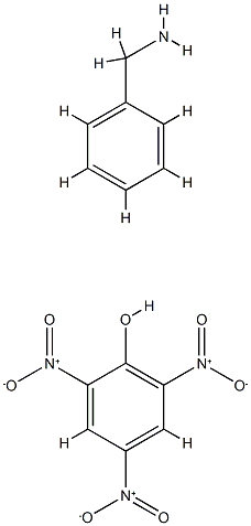 페닐메탄아민,2,4,6-트리니트로페놀 구조식 이미지