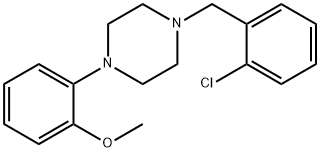 1-(2-chlorobenzyl)-4-(2-methoxyphenyl)piperazine Structure