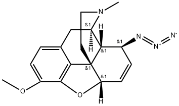 8β-Azido-6,7-didehydro-4,5α-epoxy-3-methoxy-17-methylmorphinan Structure