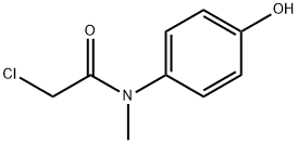 2-chloro-N-(4-hydroxyphenyl)-N-methylacetamide 구조식 이미지