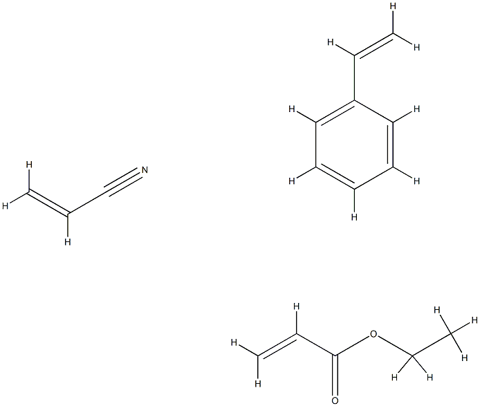 에틸프로프-2-에노에이트,프로프-2-에니트릴,스티렌 구조식 이미지