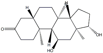 11α,17β-Dihydroxy-5α-androstan-3-one Structure