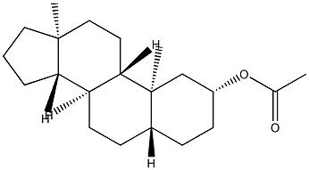 2β-Acetoxy-5α-androstane Structure