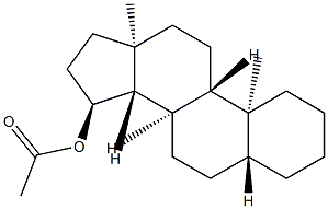 15α-아세틸-5α-안드로스탄 구조식 이미지