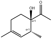 Ethanone, 1-[(1R,2R)-1-hydroxy-2,4-dimethyl-3-cyclohexen-1-yl]-, rel- (9CI) Structure