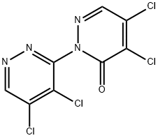 4,4',5,5'-Tetrachloro-[1(6H),3'-bipyridazin]-6-one Structure