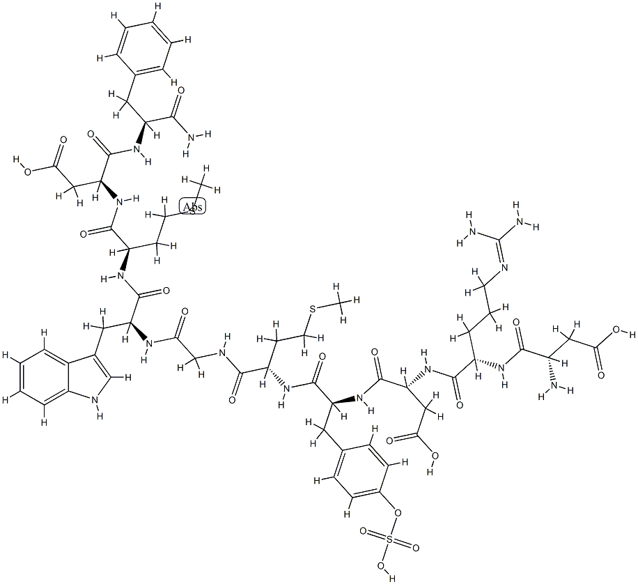 콜레시스토키닌10C-말단단편 구조식 이미지