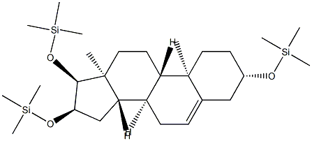 3β,16α,17α-Tris(trimethylsiloxy)androst-5-ene Structure