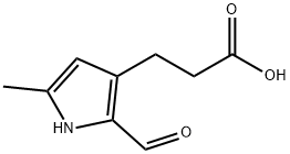1H-Pyrrole-3-propanoicacid,2-formyl-5-methyl-(9CI) 구조식 이미지