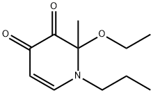 3,4-Pyridinedione,2-ethoxy-1,2-dihydro-2-methyl-1-propyl-(9CI) 구조식 이미지