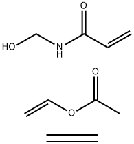 아세트산에테닐에스테르,에텐및N-(히드록시메틸)-2-프로펜아미드중합체 구조식 이미지